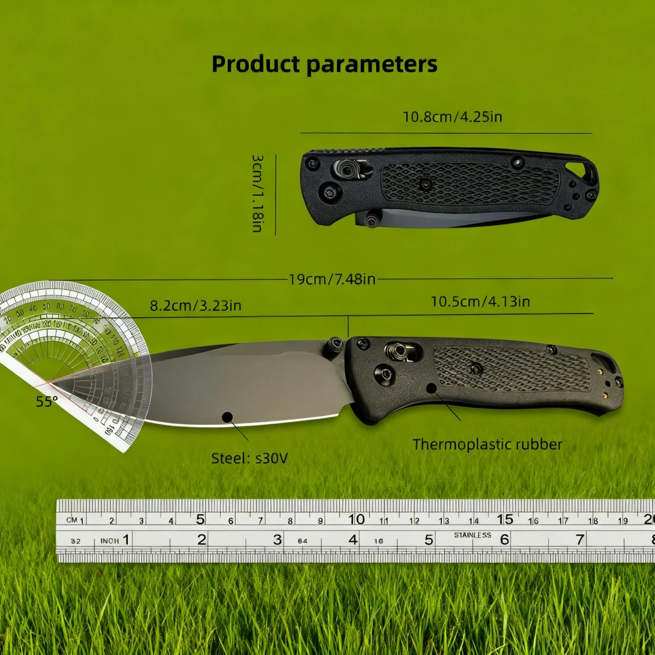 HX OUTDOORS Outdoor Folding Knife With G10 Handle S30V One-Handed