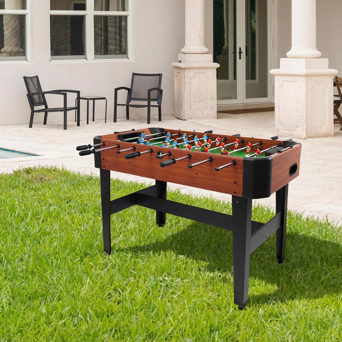 Foosball Table Soccer Game With Eight Rods For Living Room