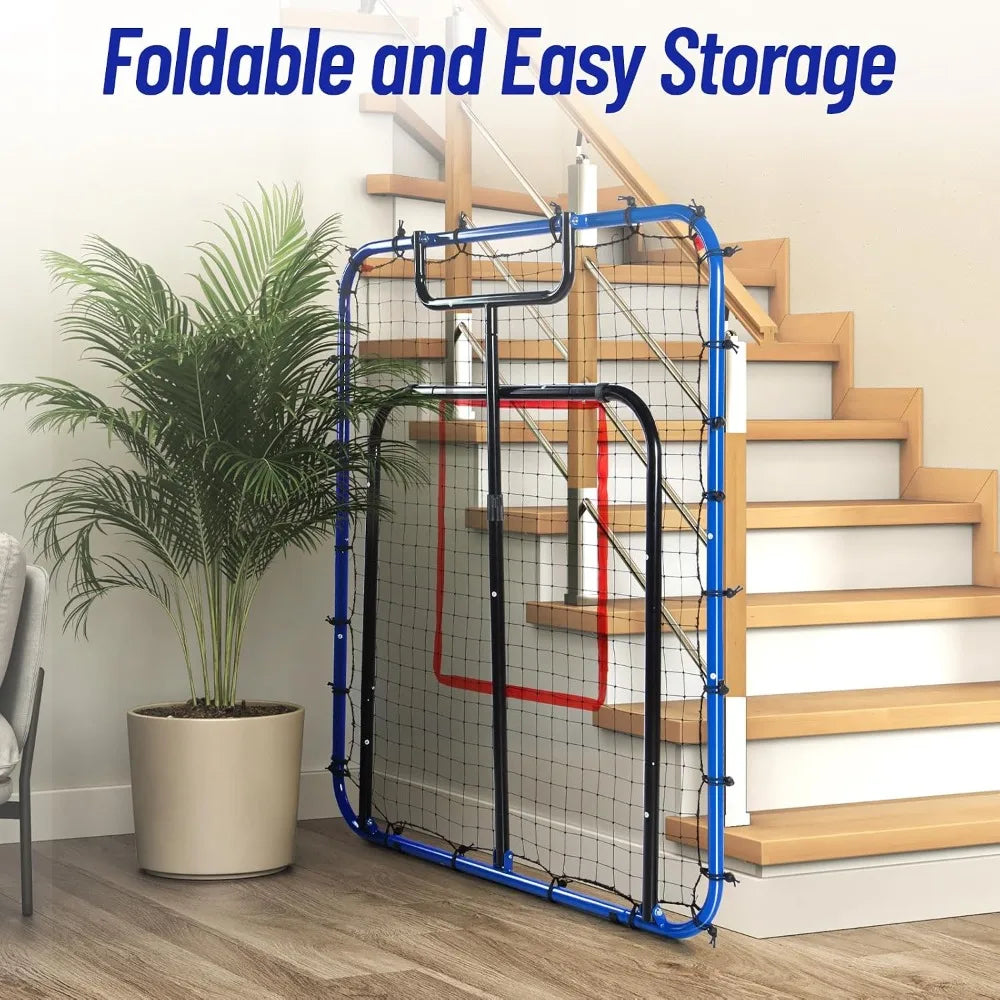 Baseball Rebounder Net With 5 Return Angles For Training