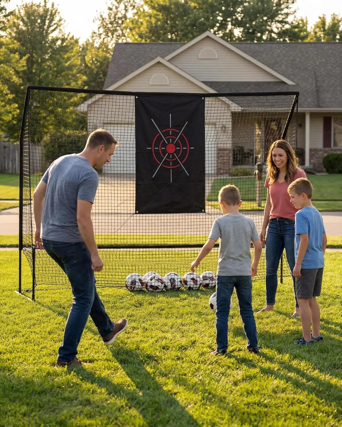 HiMISS 10x7.5Ft Golf Practice Net Indoor Outdoor Swing Chipping Trainer