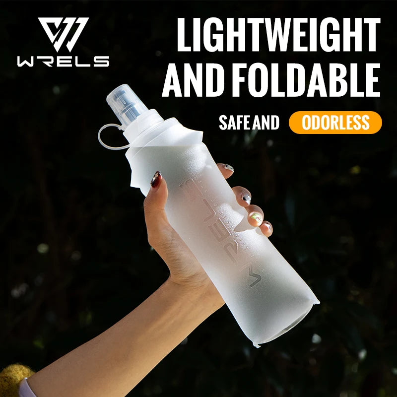 WRELS Soft Flask Collapsible Water Bottle TPU BPA Free