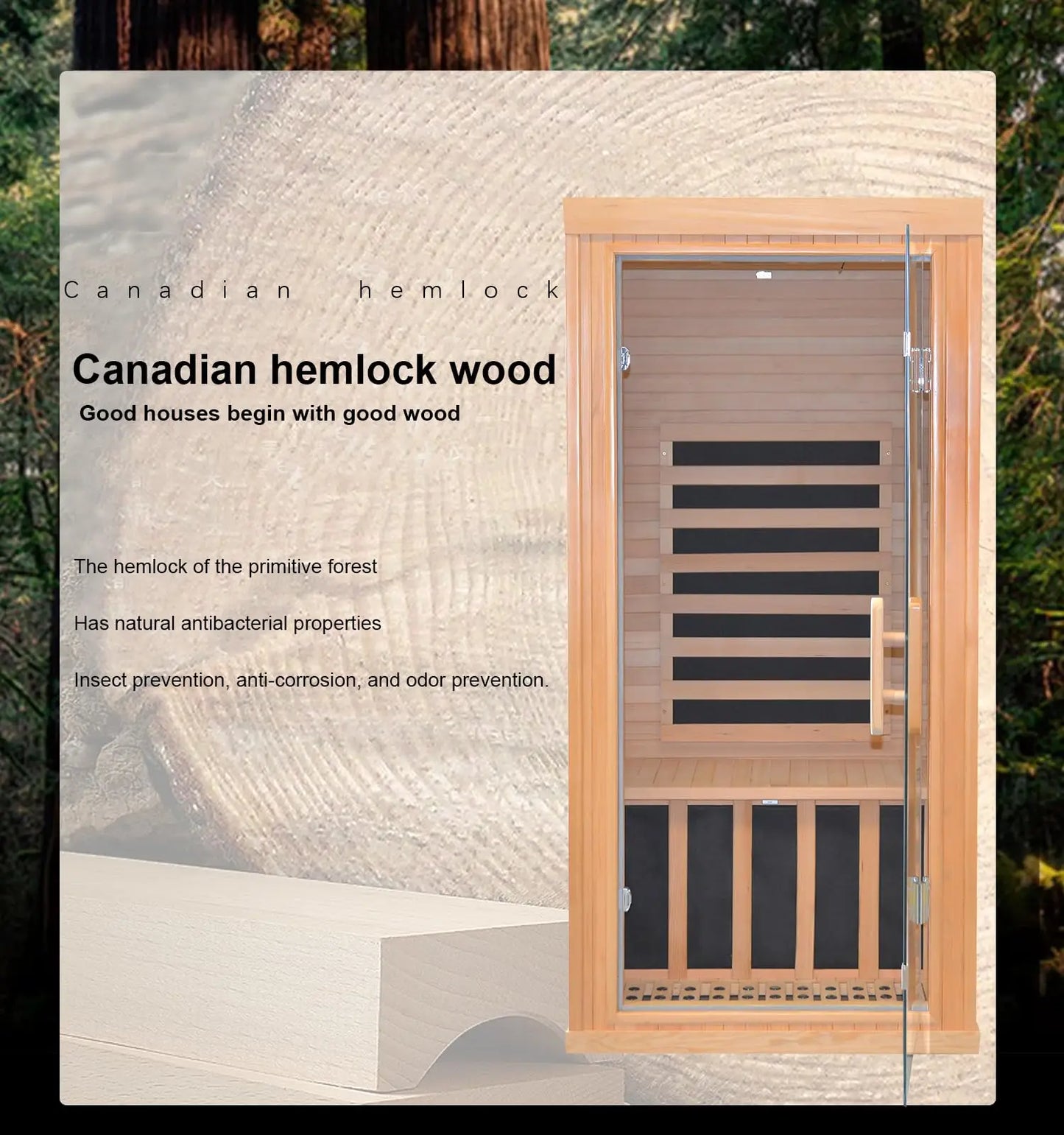 Dynamic Home Infrared Sauna Room For 1 To 2 Persons