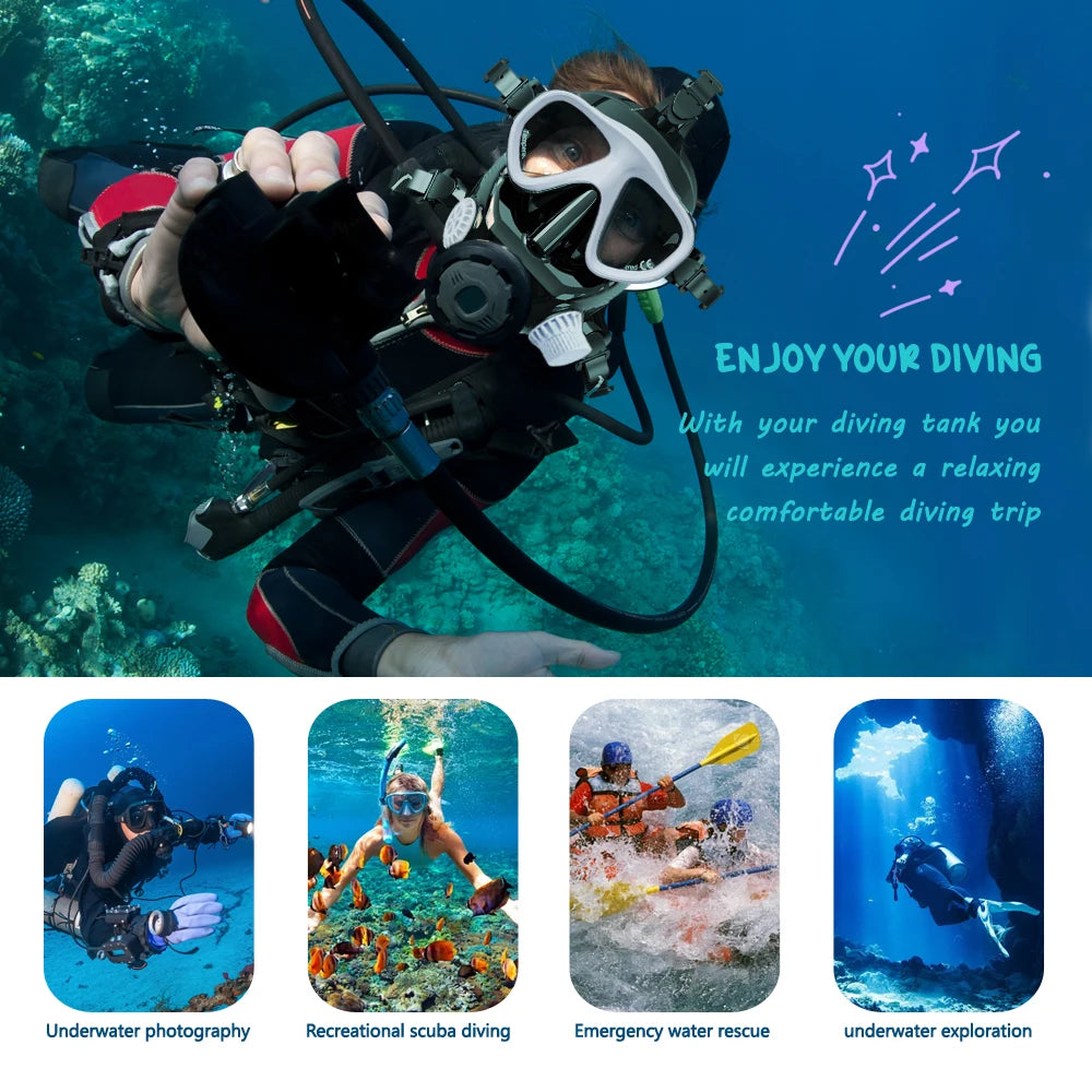 SMACO Full Face Snorkel Mask 180 Degree View Anti Fog
