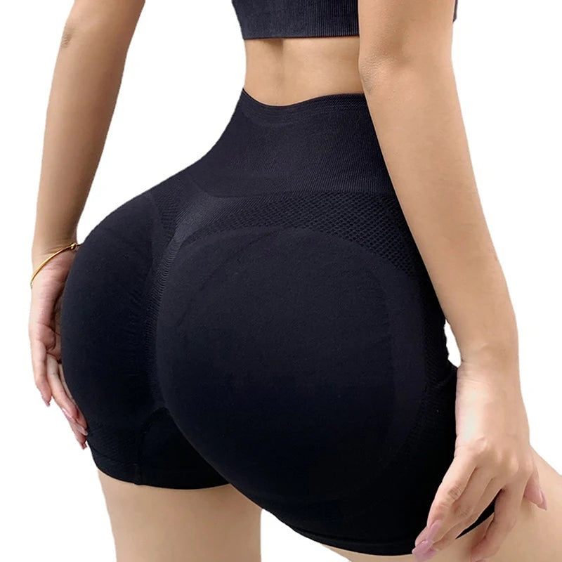 Women High Waisted Quick Dry Sports Shorts For Gym Yoga