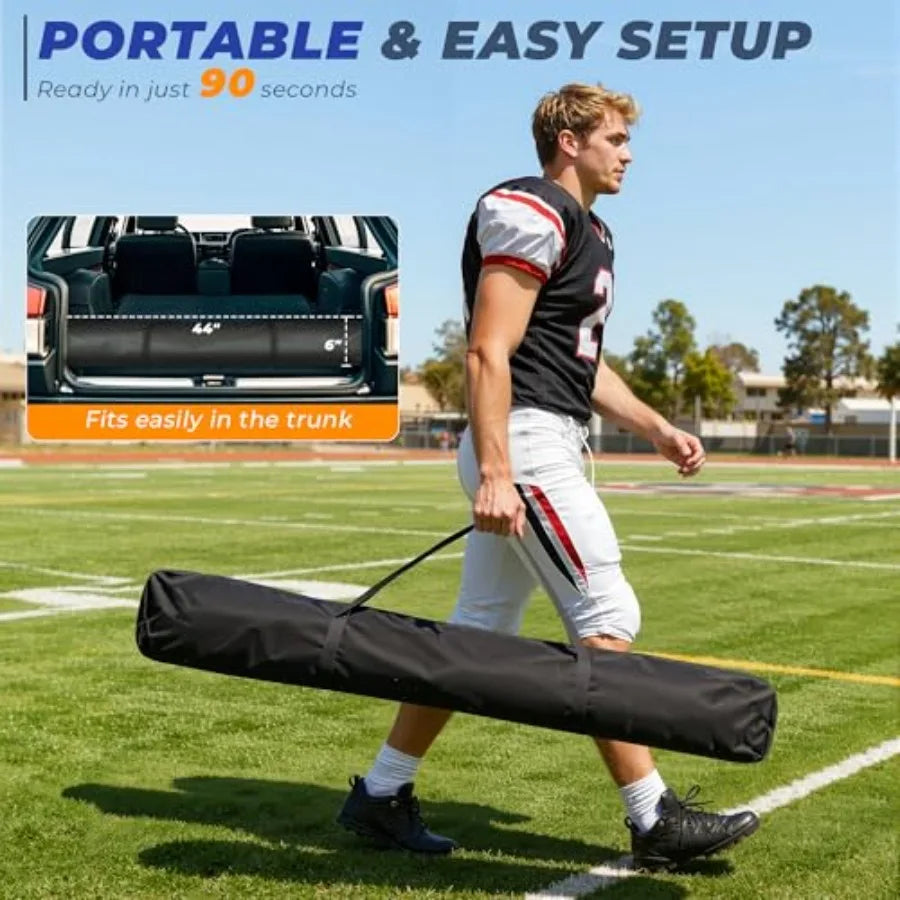 Football Throwing Net With Target Pockets For Quarterback Training