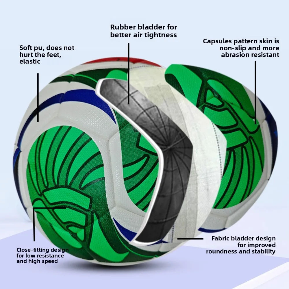 Official Match Training Soccer Ball PU Material Seamless Durability