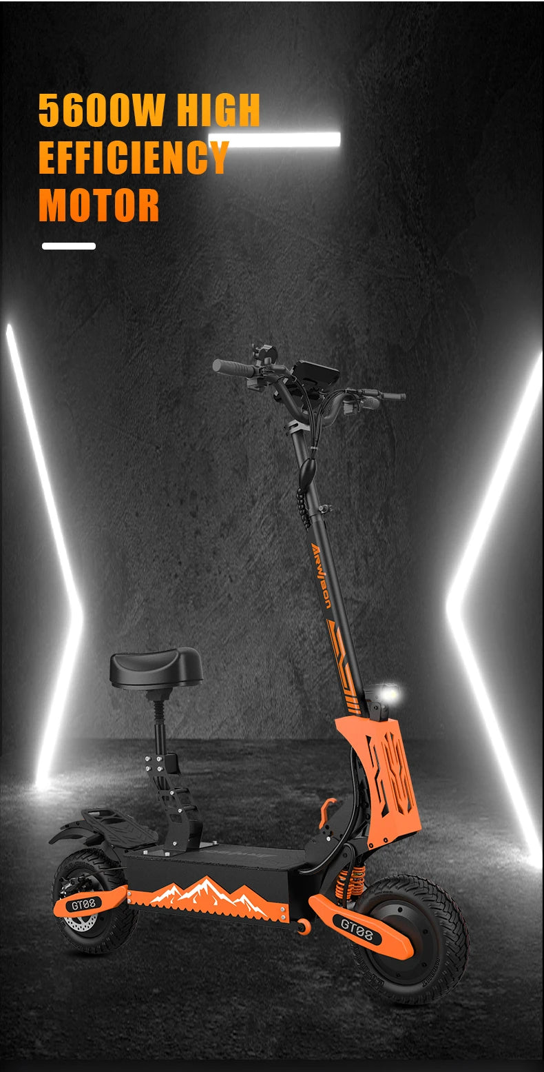 Arwibon GT08 Electric Scooter 5600W Folding Off Road