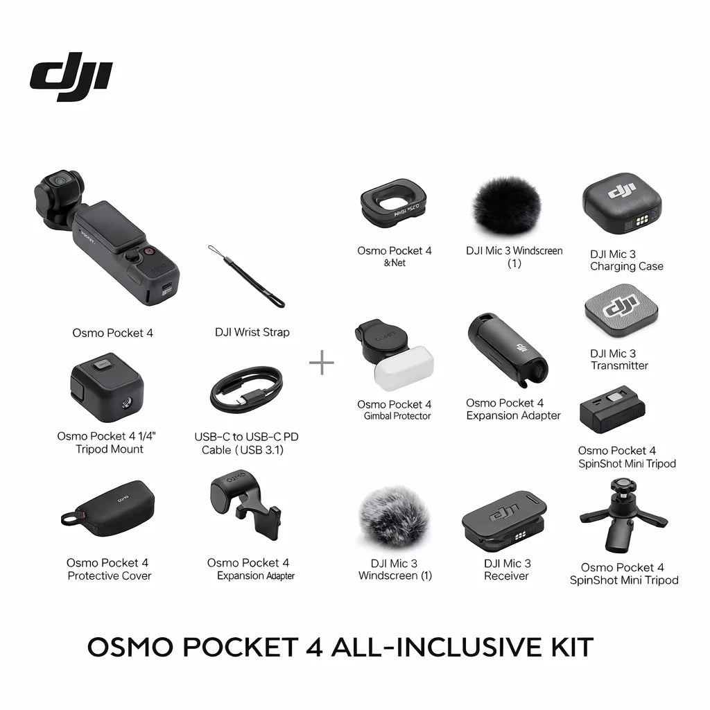 DJI Osmo Pocket 4 Creator Combo 6K Gimbal