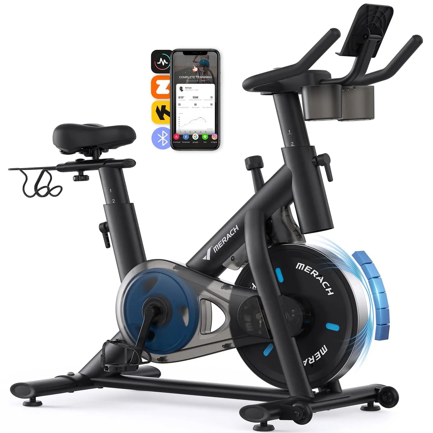 Merach Magnetic Indoor Bike With Exclusive App And Quiet Operation