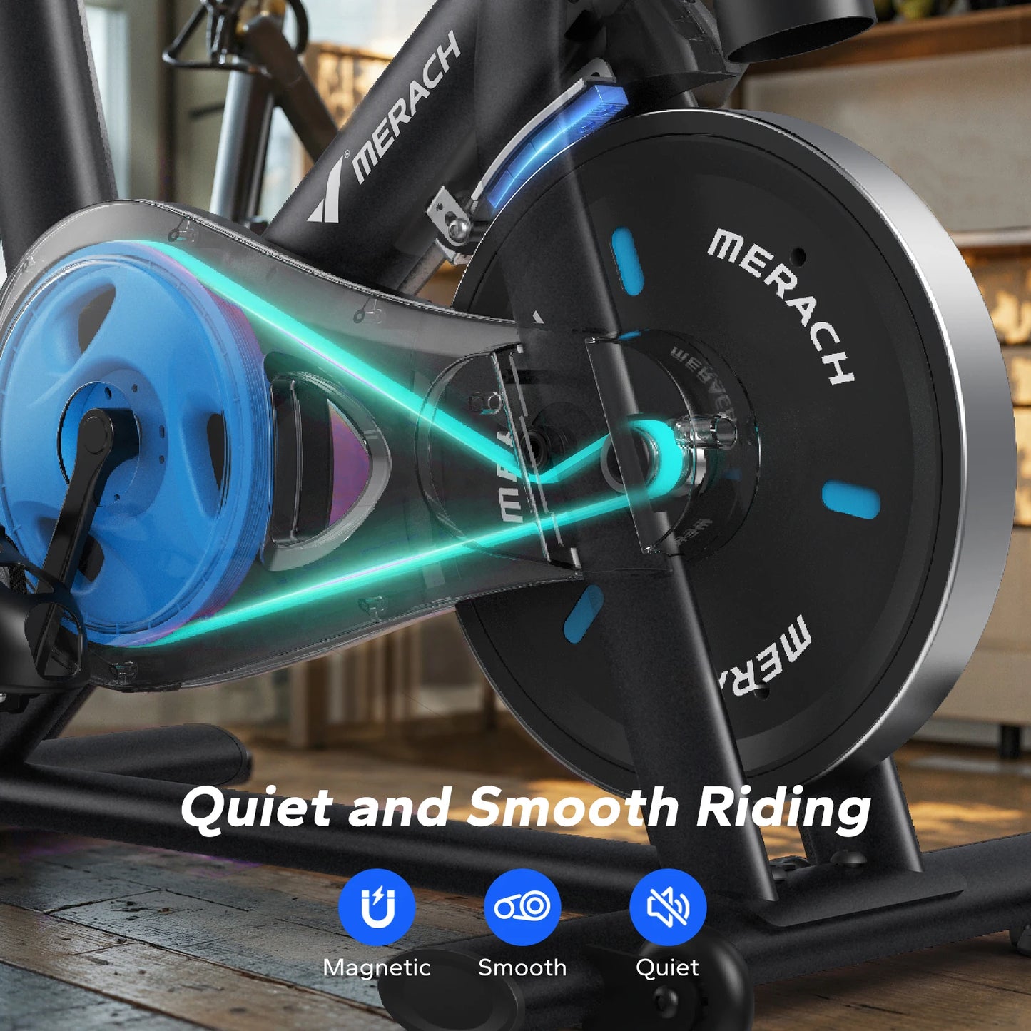 Merach Magnetic Indoor Bike With Exclusive App And Quiet Operation