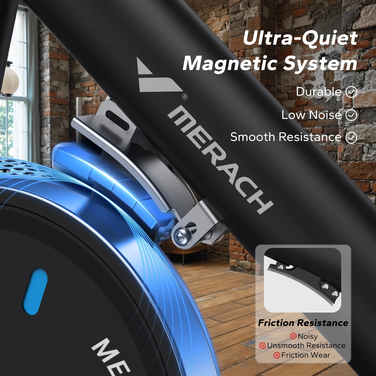 Merach Magnetic Indoor Bike With Exclusive App And Quiet Operation