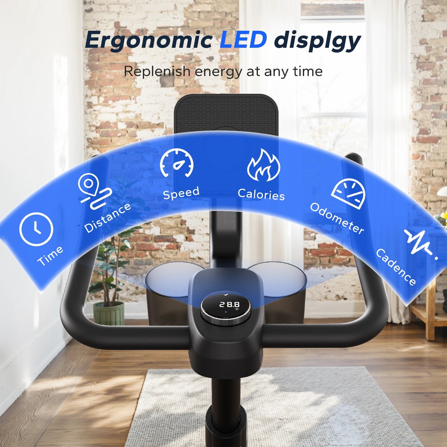 Merach Magnetic Indoor Bike With Exclusive App And Quiet Operation