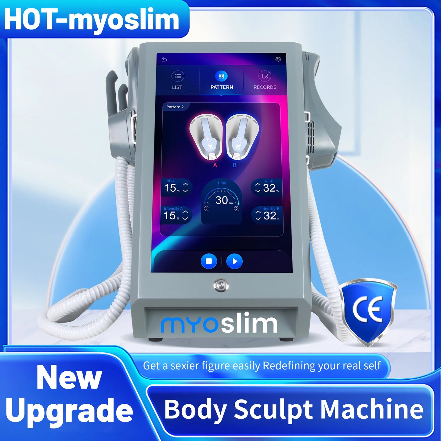 MYOSLIM EMSzero RF Body Slimming Machine Fat Burning Pelvic Cushion