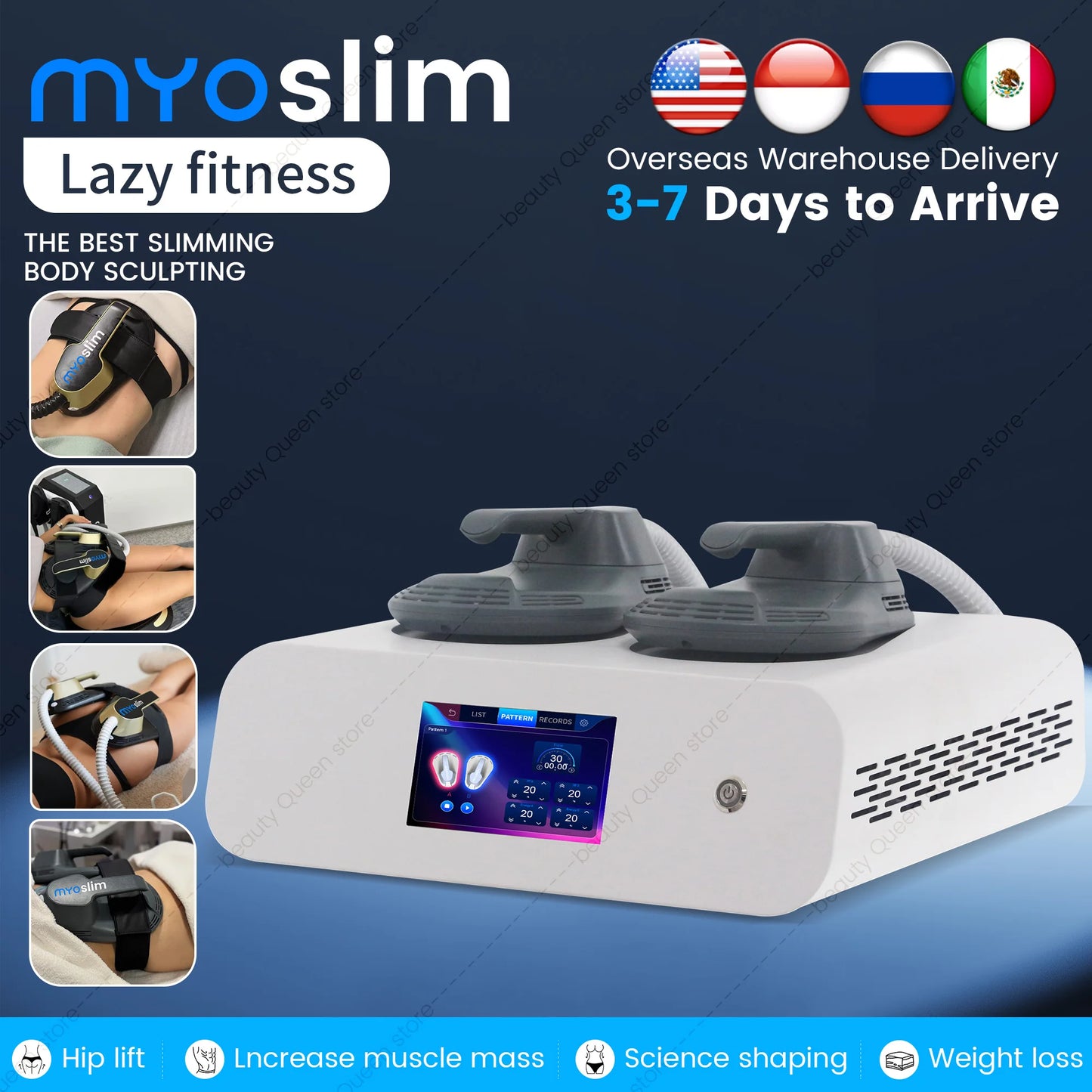 MYOSLIM Muscle Stimulator RF Body Sculpting Machine