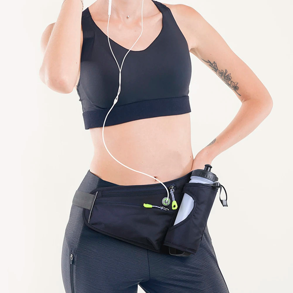 APWIKOGER Water Bottle Holder Hydration Waist Belt Bag