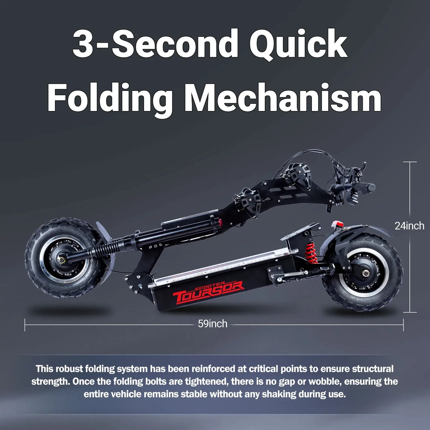 TOURSOR X14 4000W Dual Motor Foldable Electric Scooter