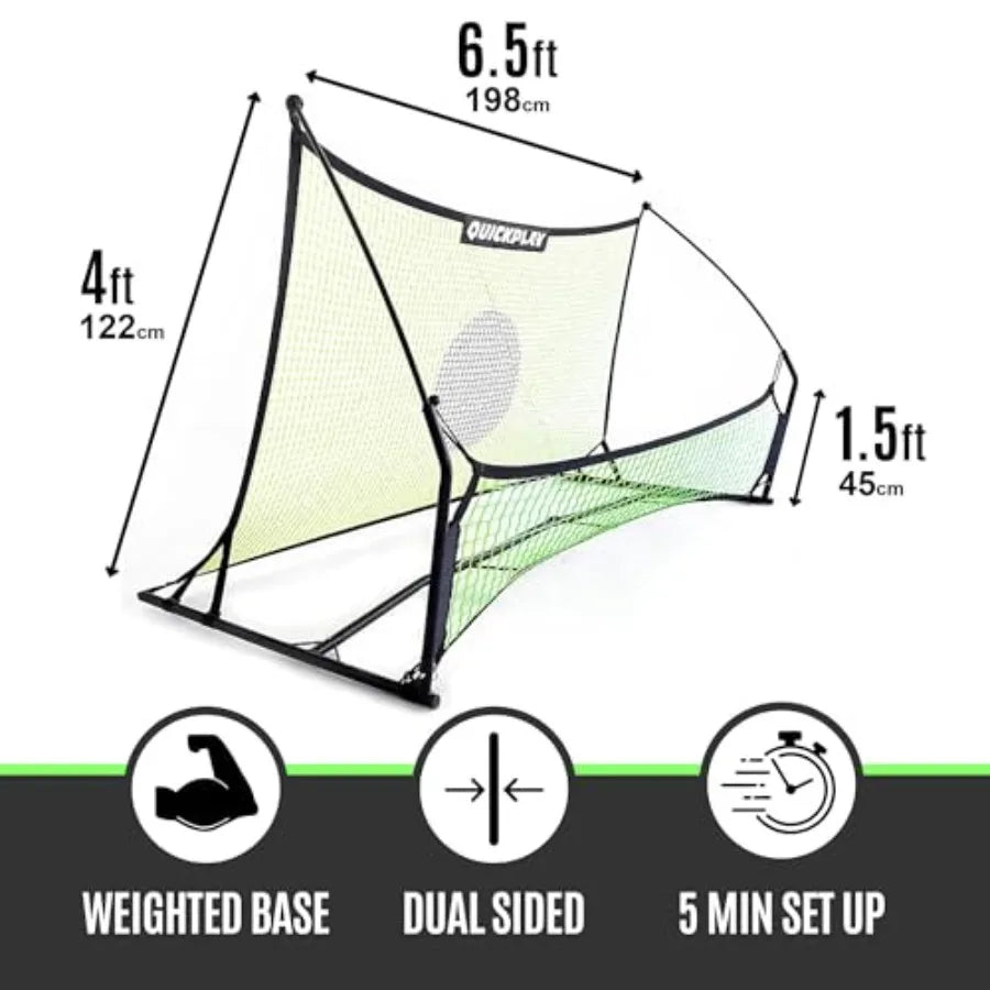 Soccer Rebounder Portable Net System With Alloy Steel Fiberglass
