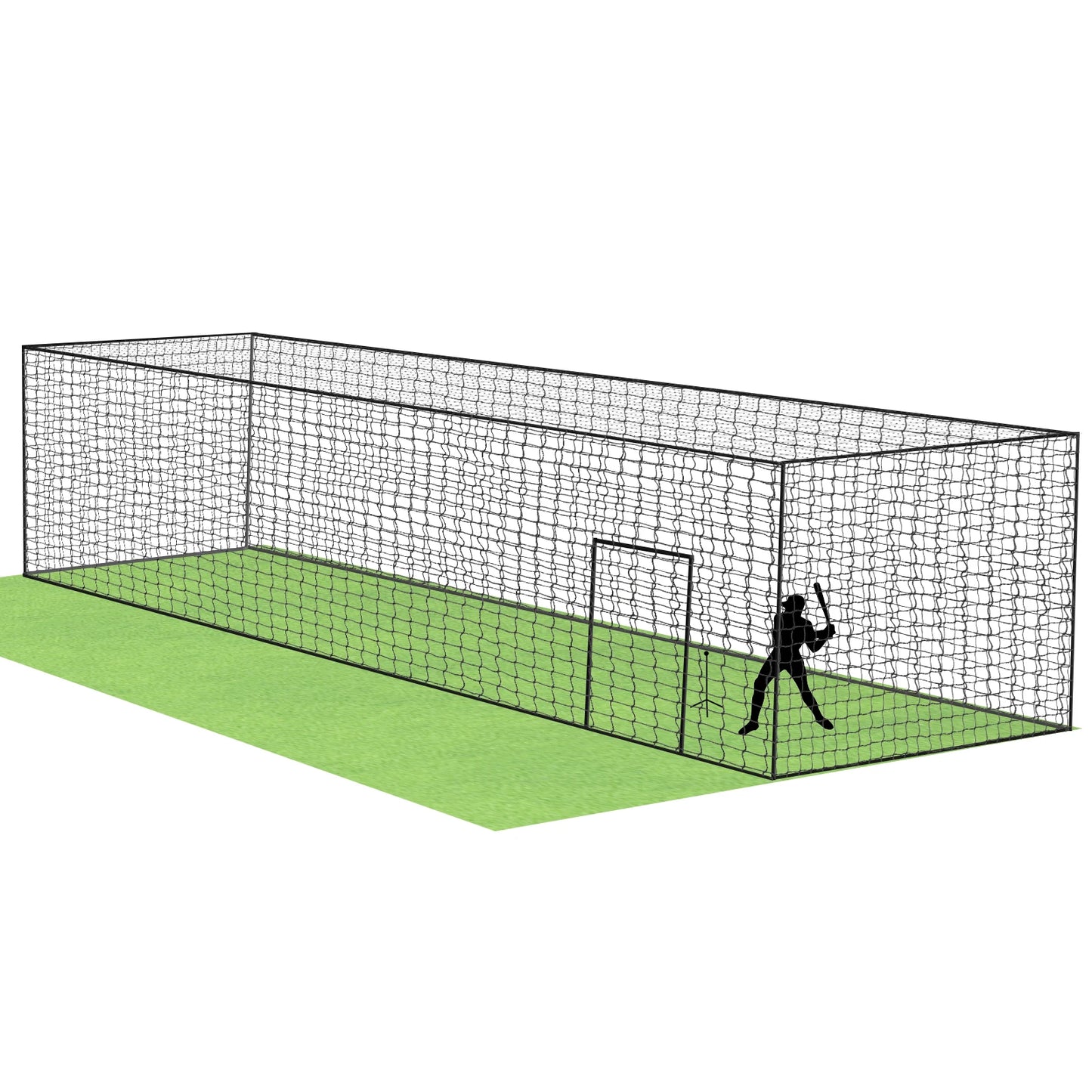 Baseball Batting Cage Net With Frame For Backyard Training