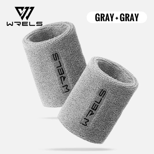 WRELS Wristbands Terry Cloth Moisture Wicking Sport Sweatbands