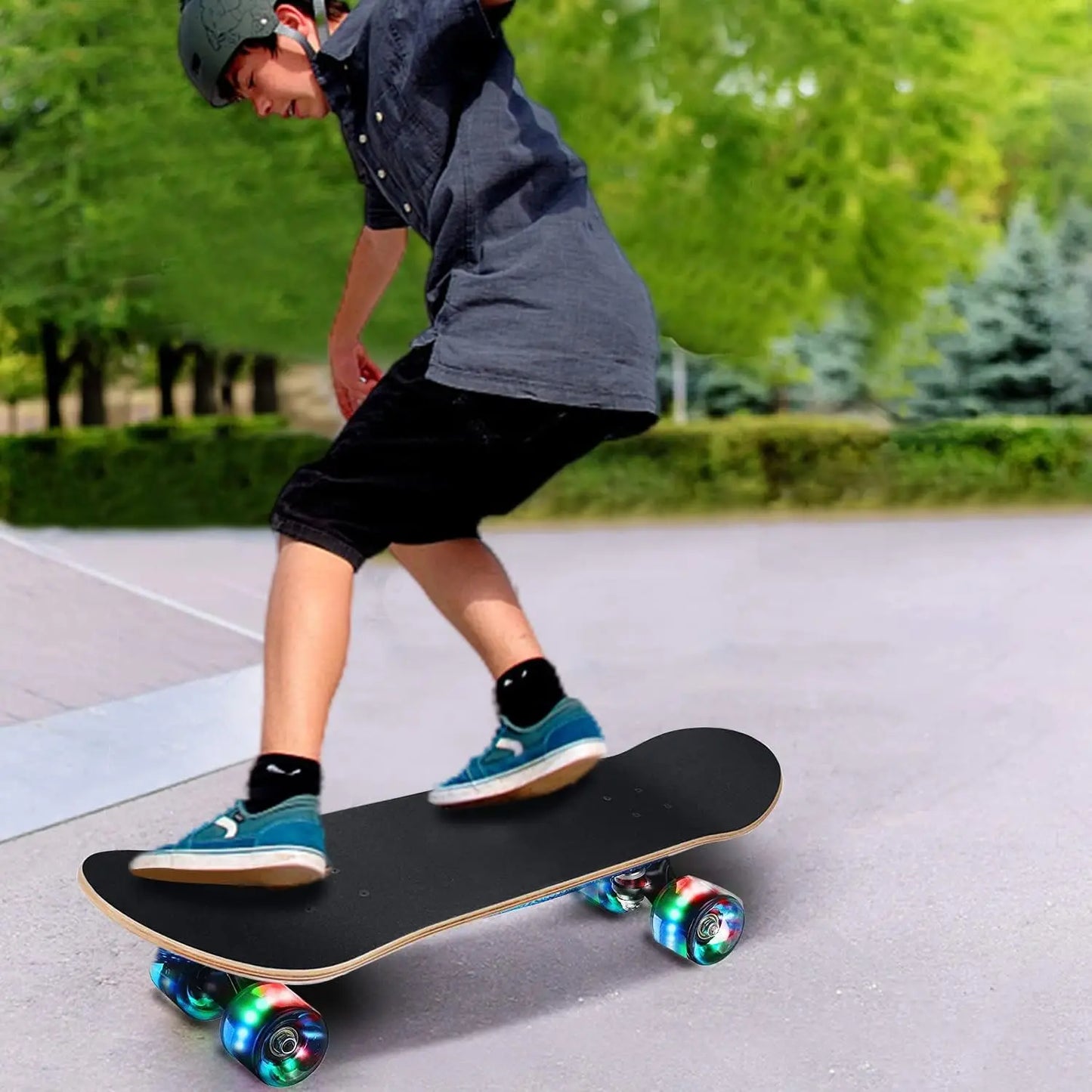 YTYIN Dual Dragon Skateboard Complete Four Wheel