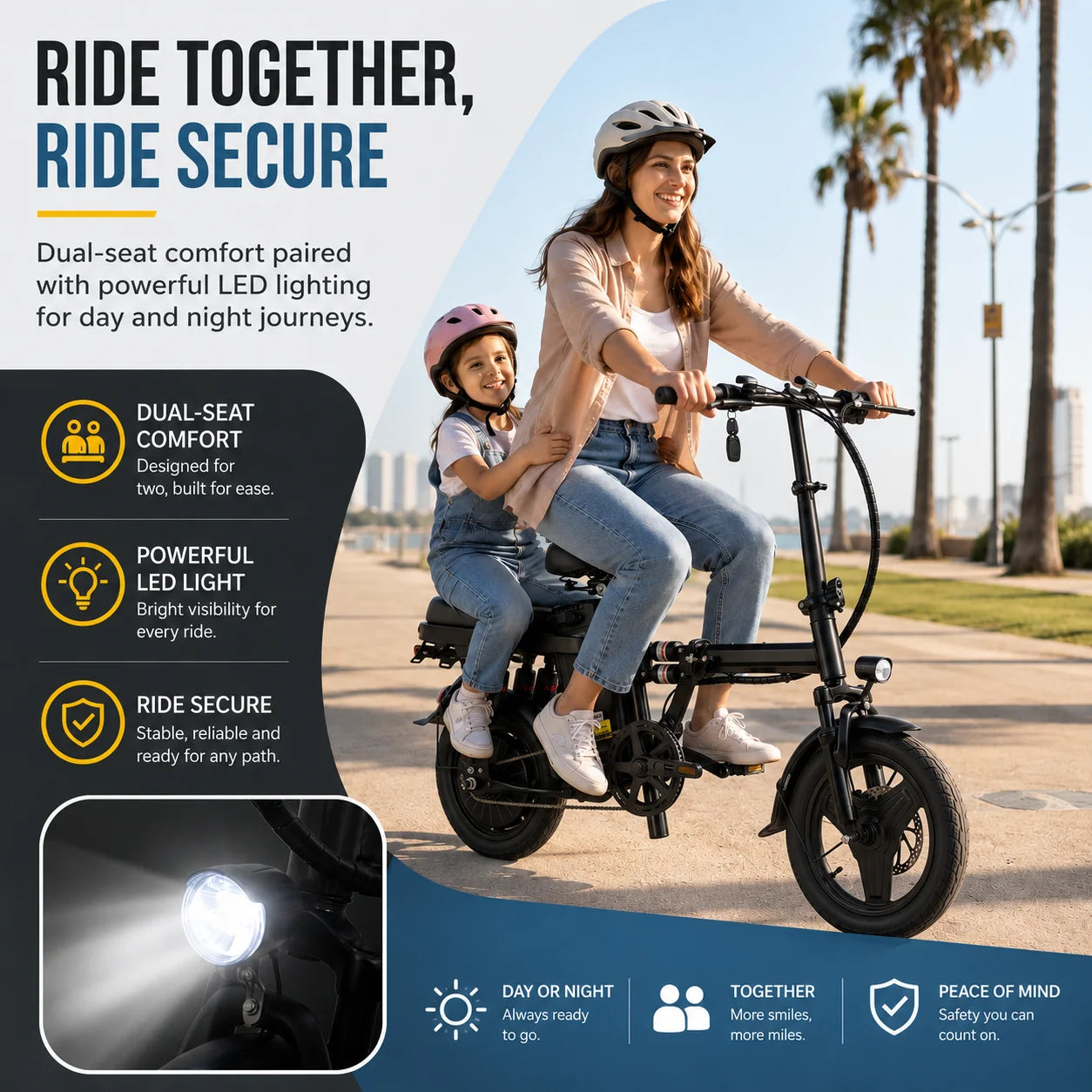 Foldable Electric Bicycle for Adults with 500W Motor