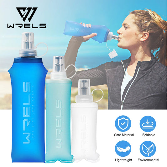 WRELS Soft Flask Collapsible Water Bottle TPU BPA Free