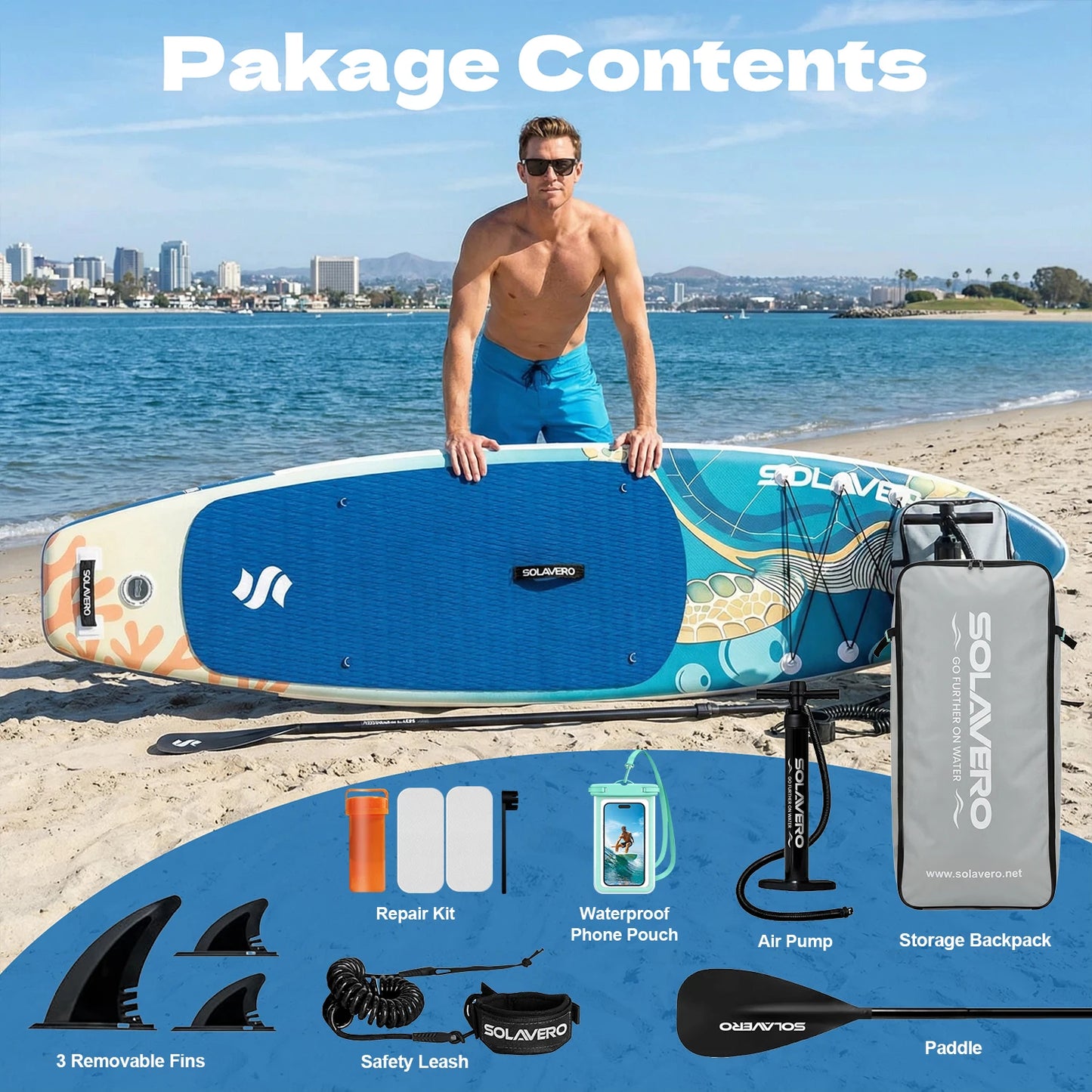 Inflatable Stand Up Paddle Board With Premium Accessories