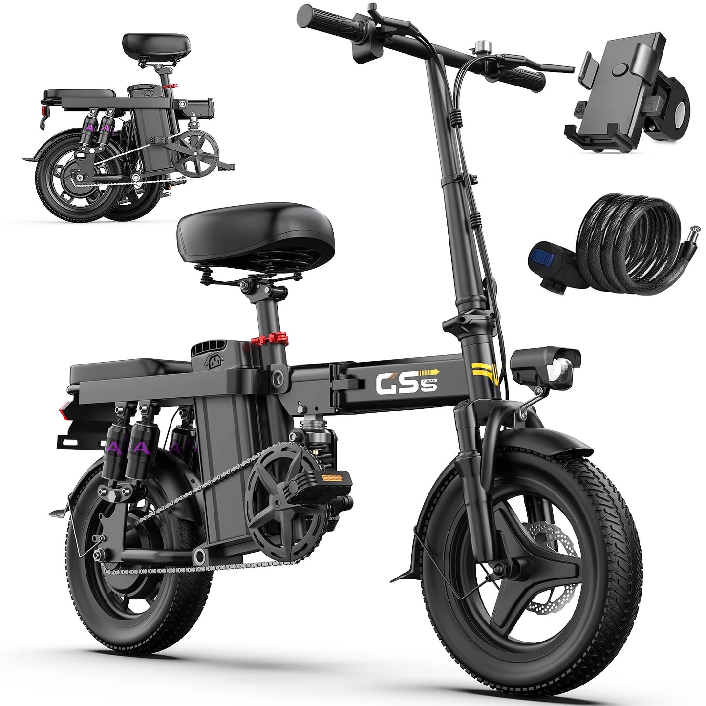 Foldable Electric Bicycle for Adults with 500W Motor