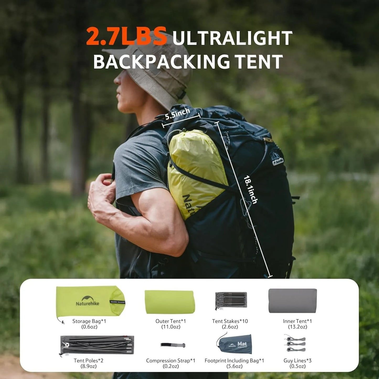 Naturehike Star Trail Ext Ultralight 2 Person Tent