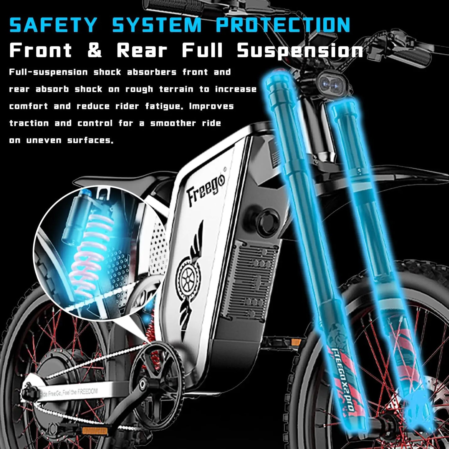 Freego X2Pro Electric Dirt Bike 6000W Peak Battery
