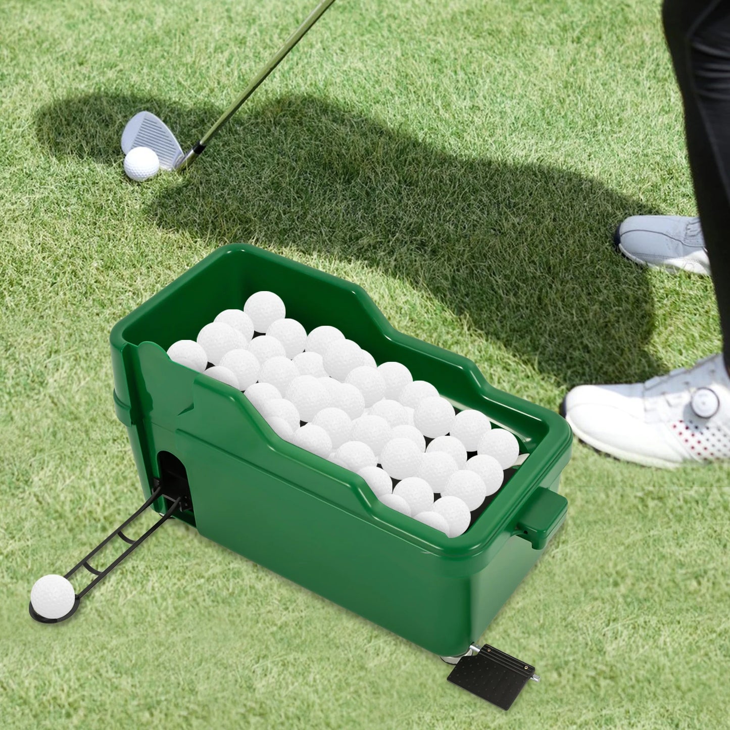 Semi Automatic Golf Ball Dispenser Manual Powerless Training Aid