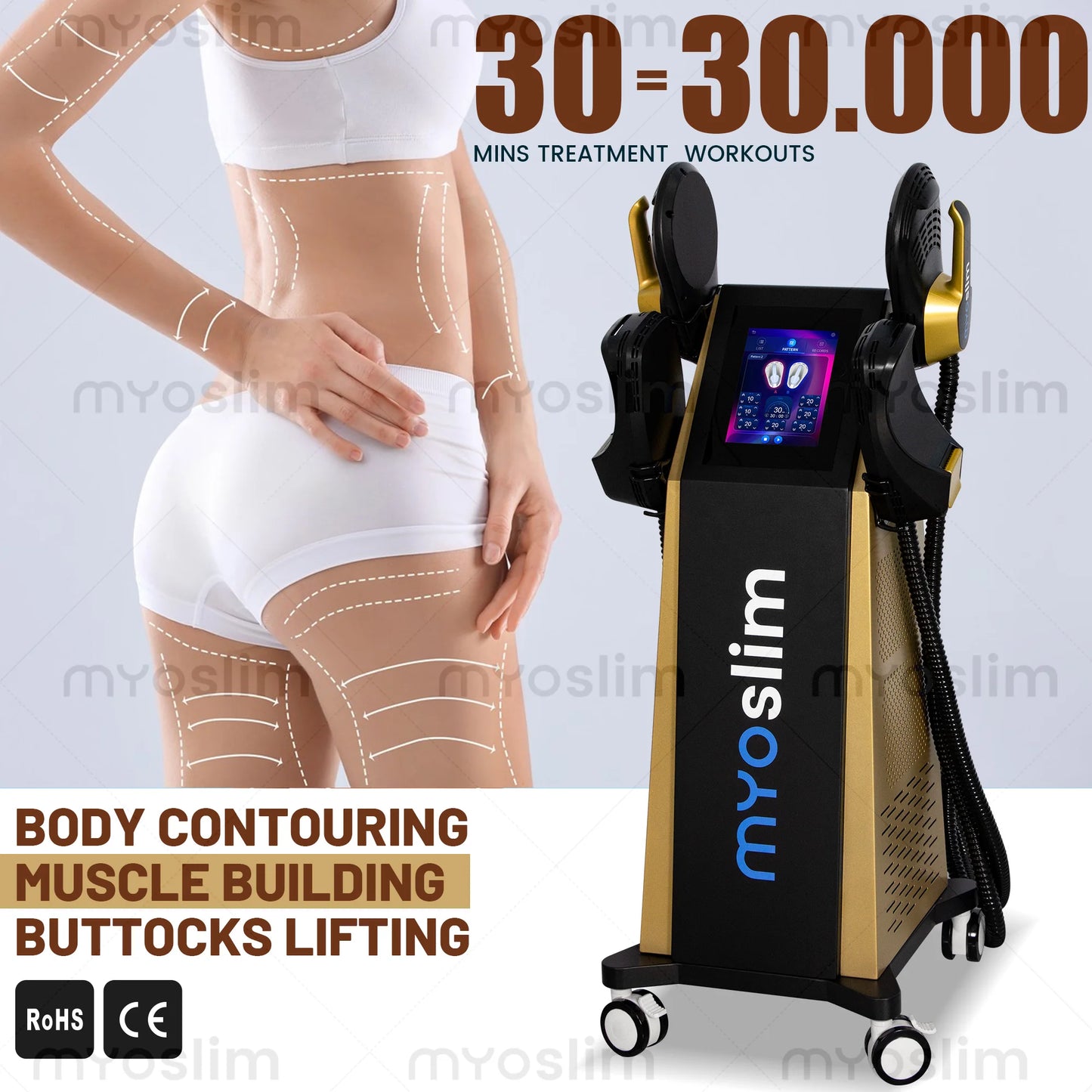 MYOSLIM 6500W EMS Neo RF Body Sculpt Machine
