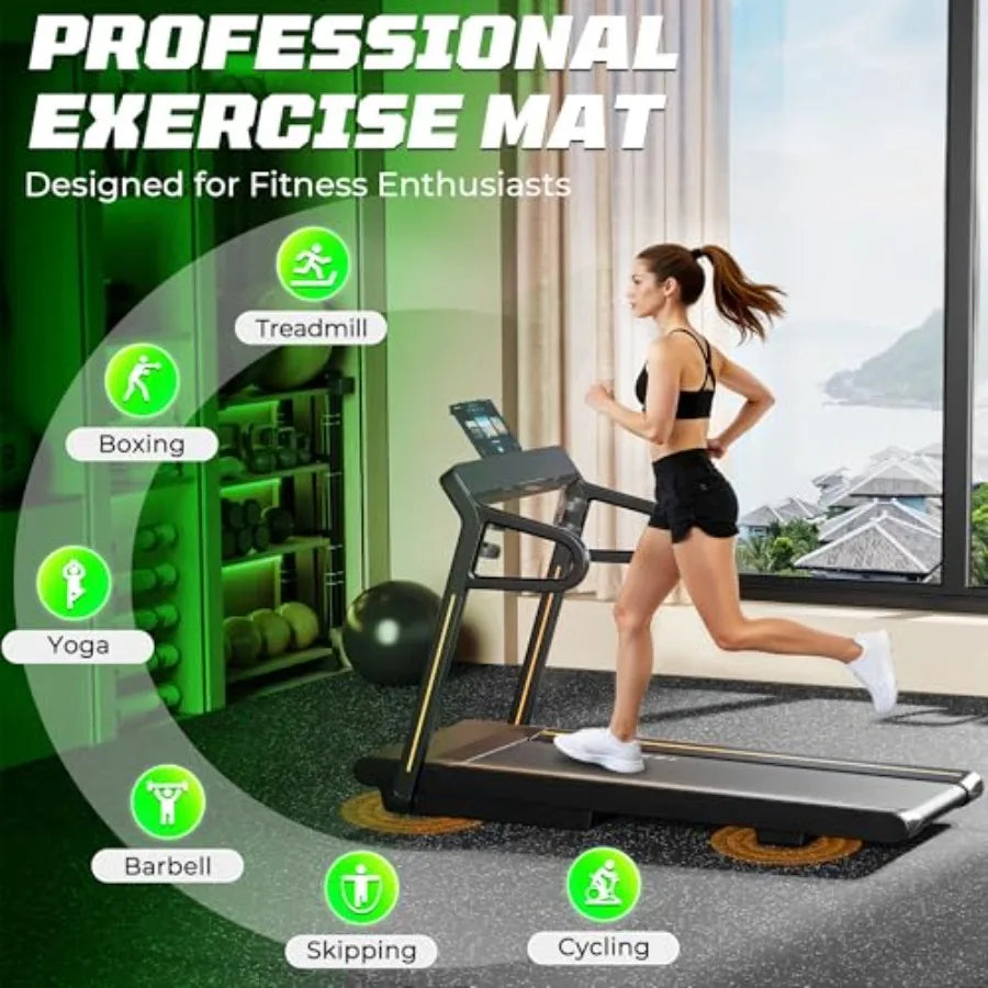 Heavy-Duty Rubber Top Gym Flooring Interlocking Mats Non-Slip