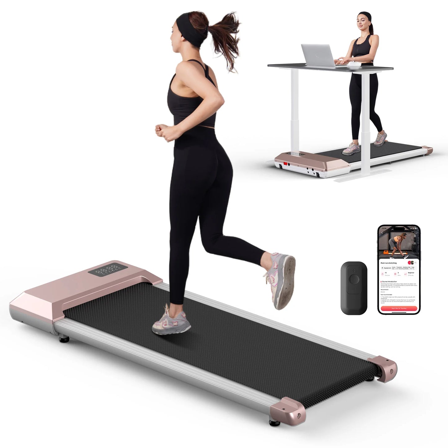 Superun 2in1 Treadmill For Home 2.5HP LCD Display Bluetooth