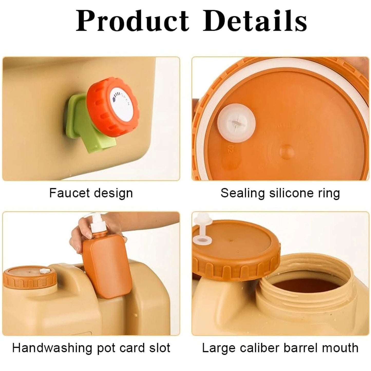 Emergency Water Bag With Spigot For Outdoor Camping