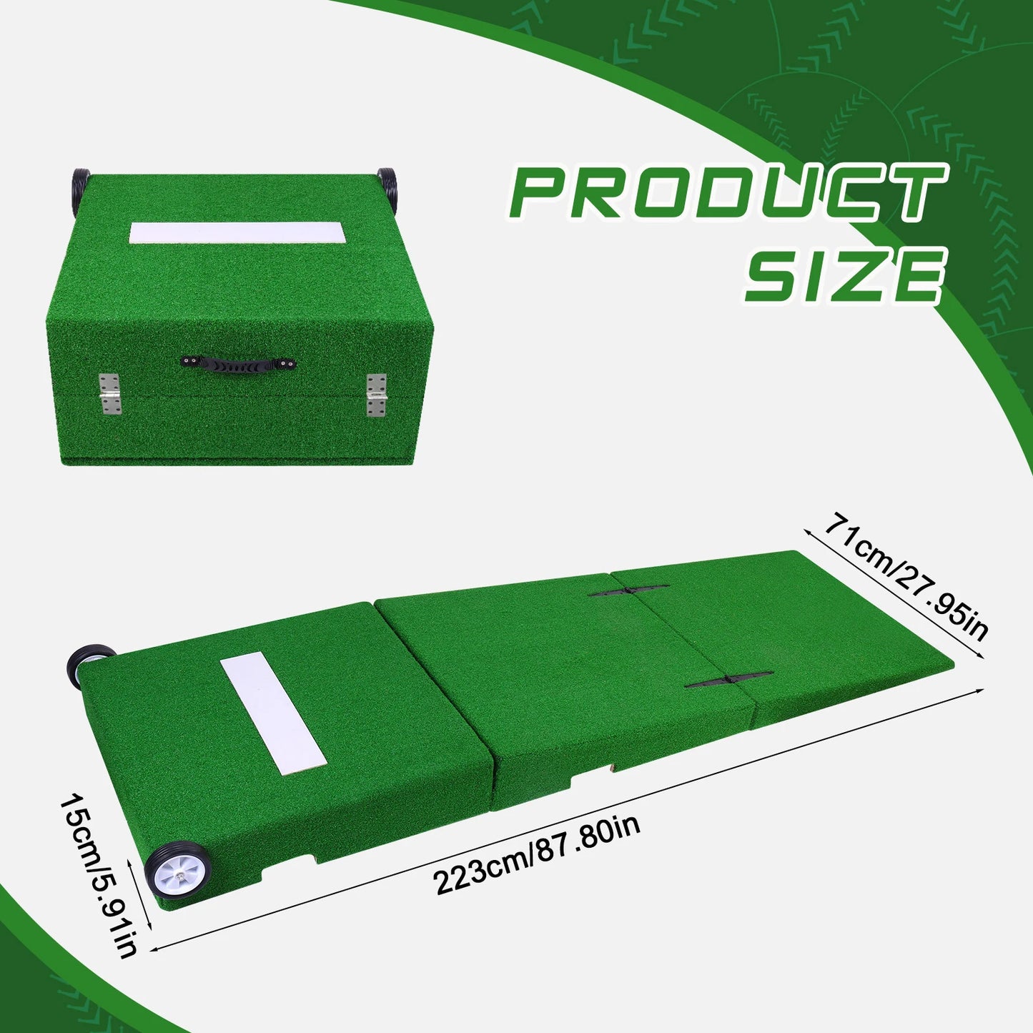 APWIKOGER Portable Baseball Pitching Mound With Wheels