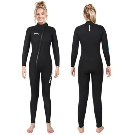 Full Body Front Zip Wetsuit For Scuba Diving And Water Sports