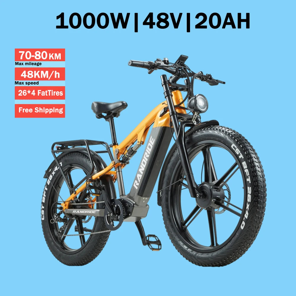 Randride 1000W Dual Motor Electric Mountain Bike