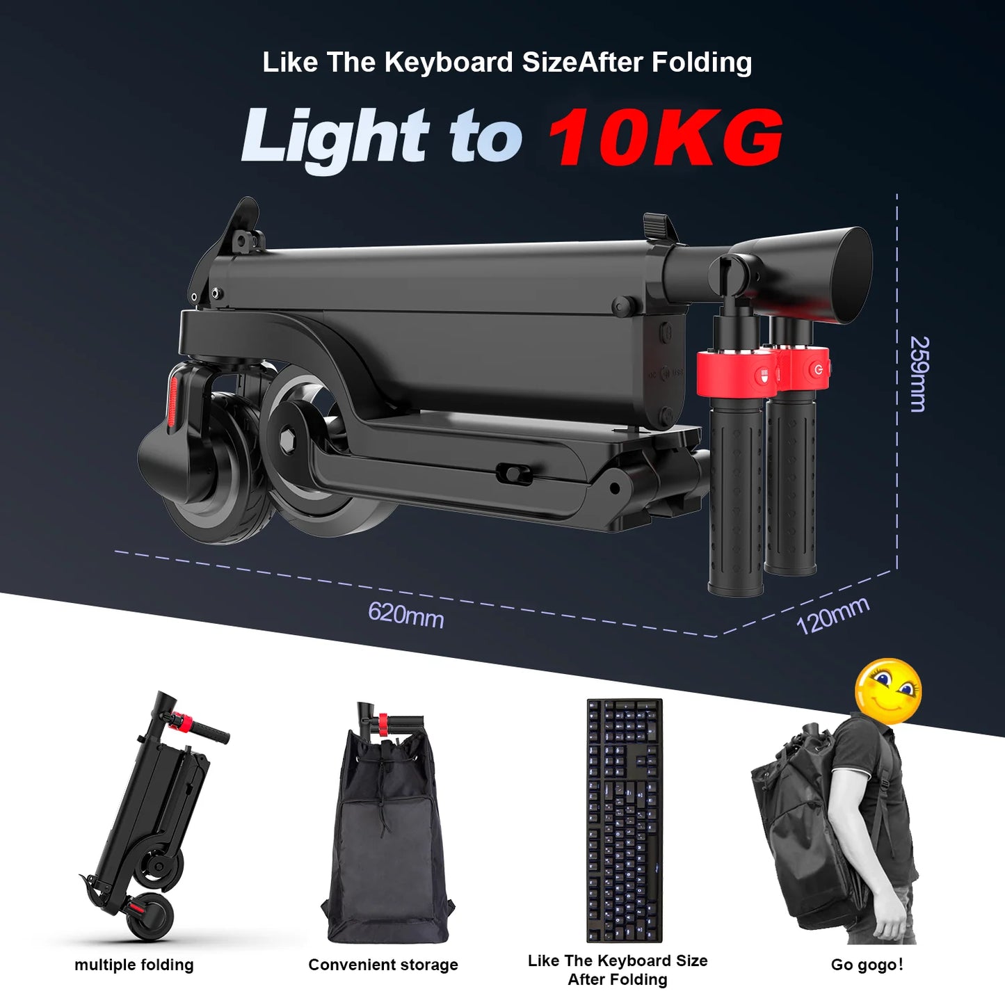 HX X6 Foldable Electric Scooter 350W 25 KmH 36V EScooter