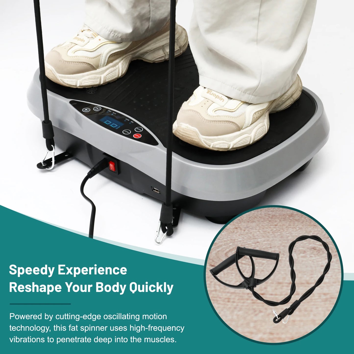 Vibration Plate Home Fitness Machine For Fat Burning Workout