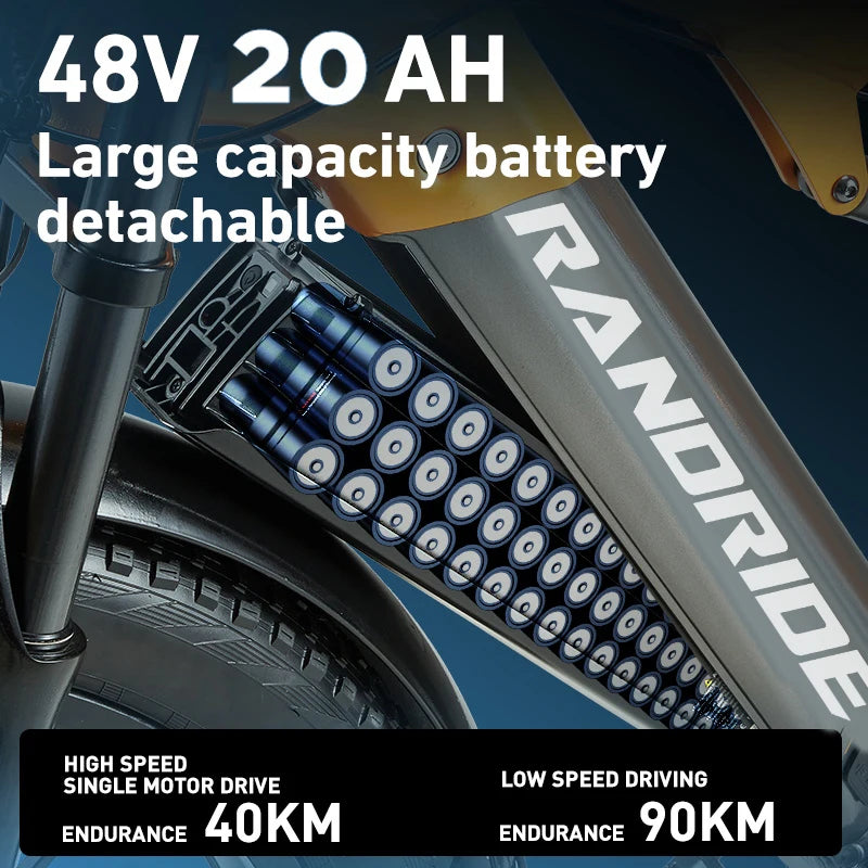 Randride 1000W Dual Motor Electric Mountain Bike