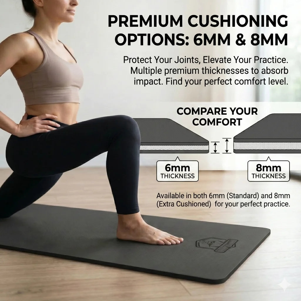 HAPBEAR TPE Yoga Mat Non Slip For Home Gym