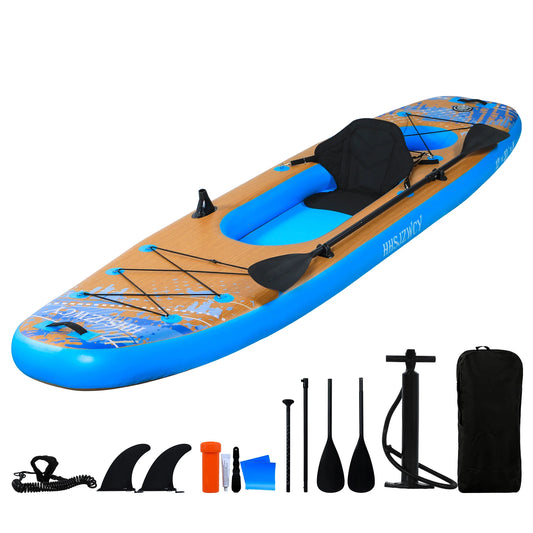 Inflatable Kayak With Detachable Seat For Fishing And Touring
