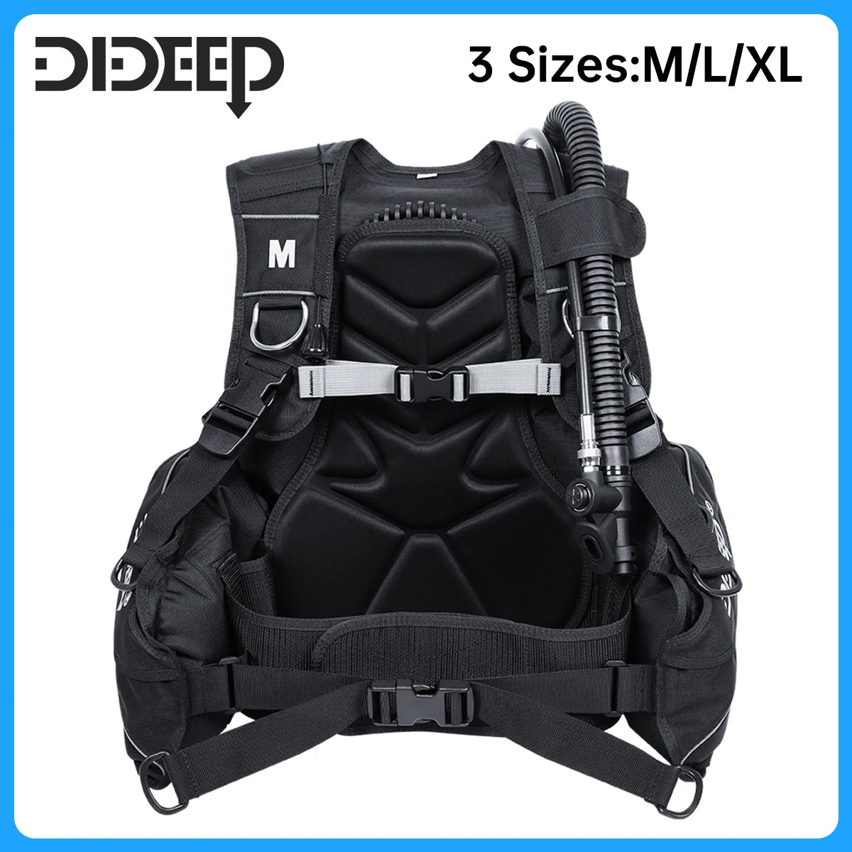 Dideep Jacket Type Scuba Diving BCD High Strength Nylon