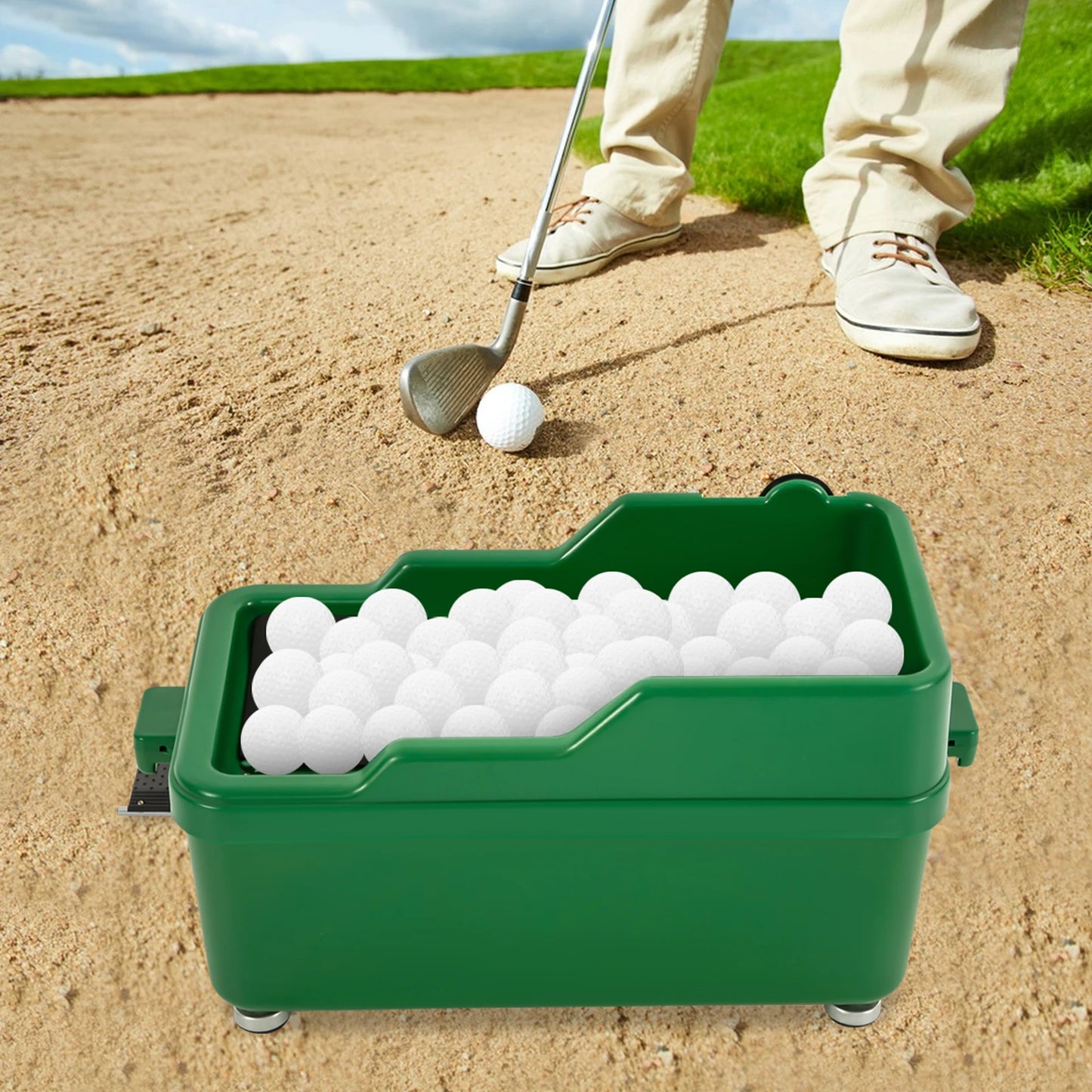 Semi Automatic Golf Ball Dispenser Manual Powerless Training Aid