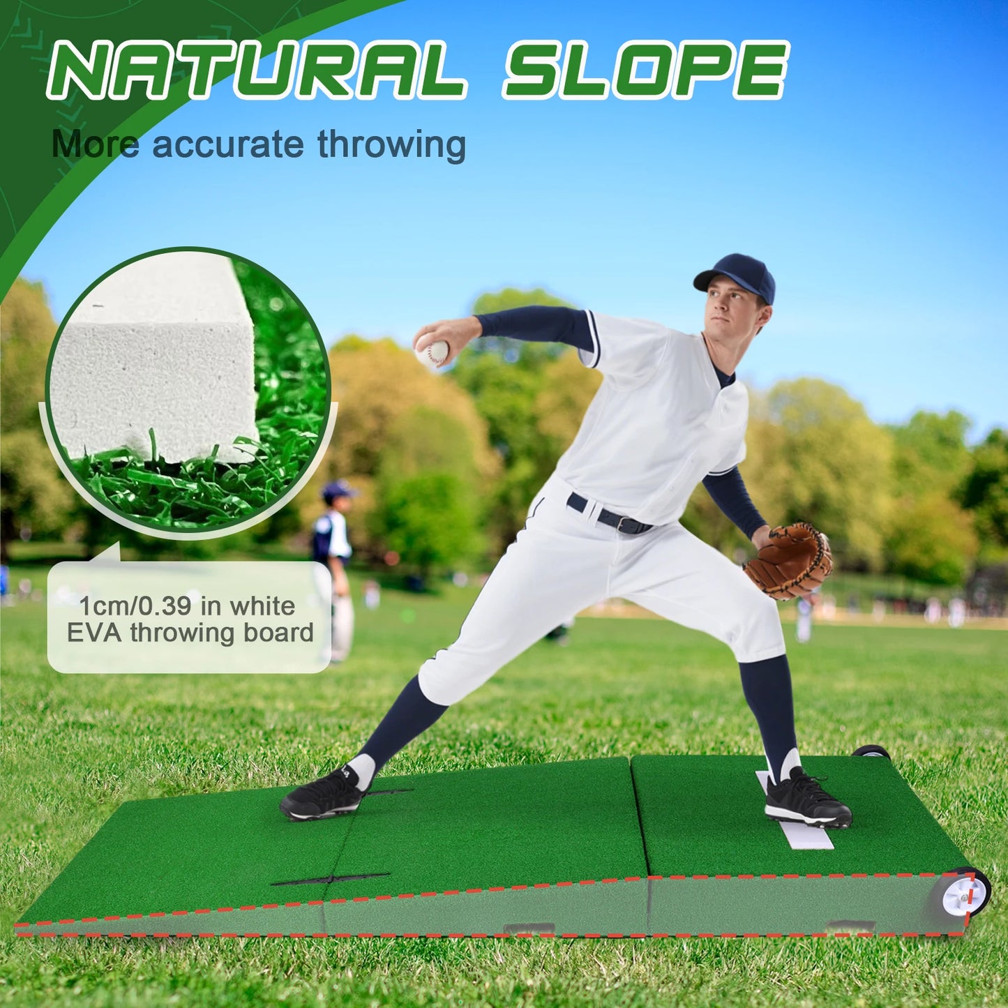 Shunmaii Portable Pitching Mound for Baseball Training