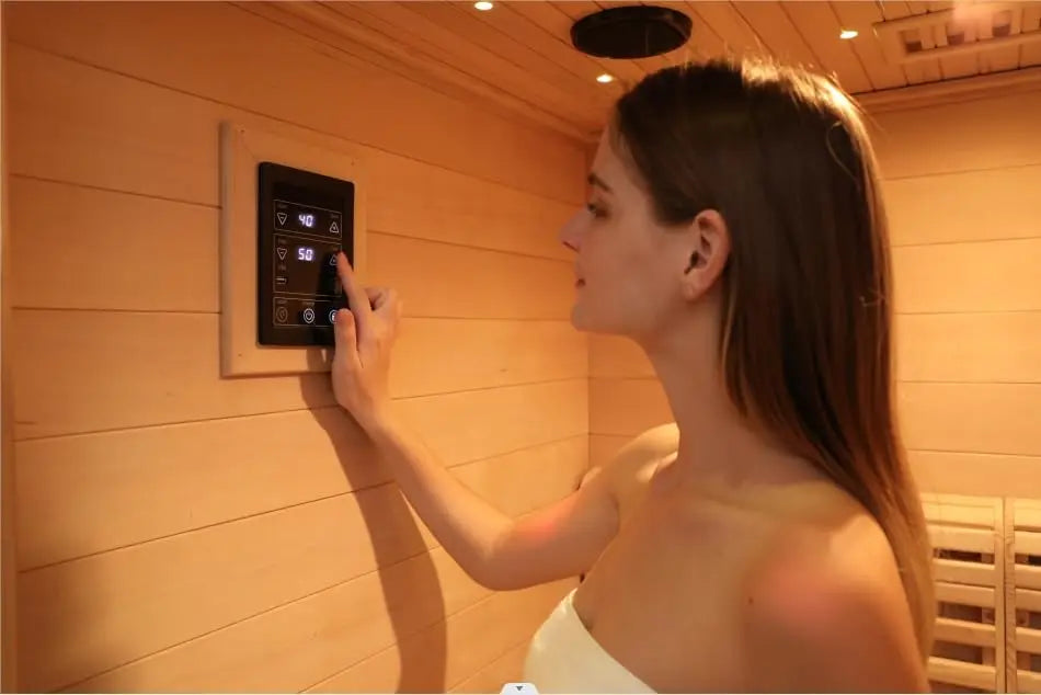 SMARTMAK Hemlock Indoor Sauna With 3.5kW Harvia Heater