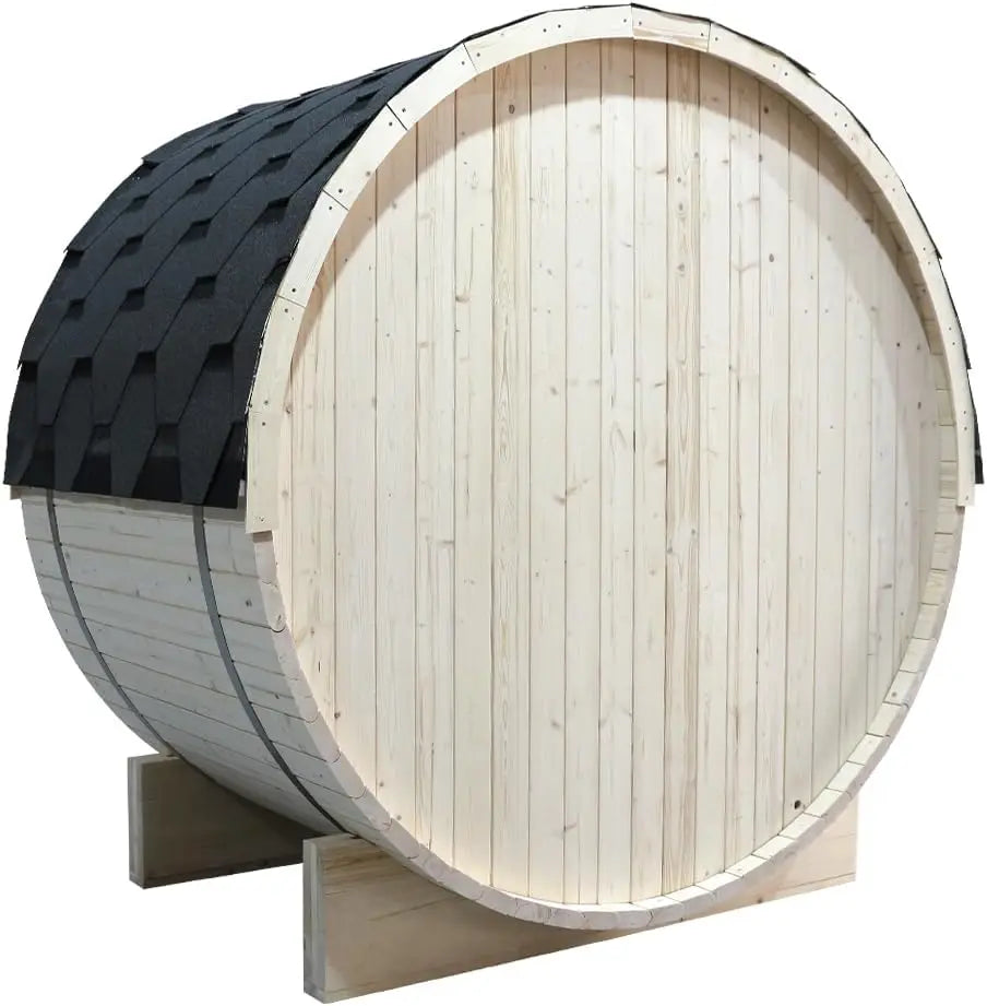 SMARTMAK Outdoor Barrel Sauna With Harvia Heater