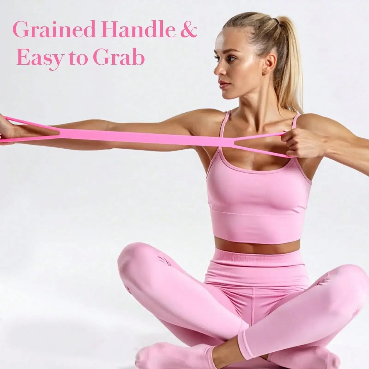 3pc Figure 8 Resistance Band Set for Shoulders and Chest