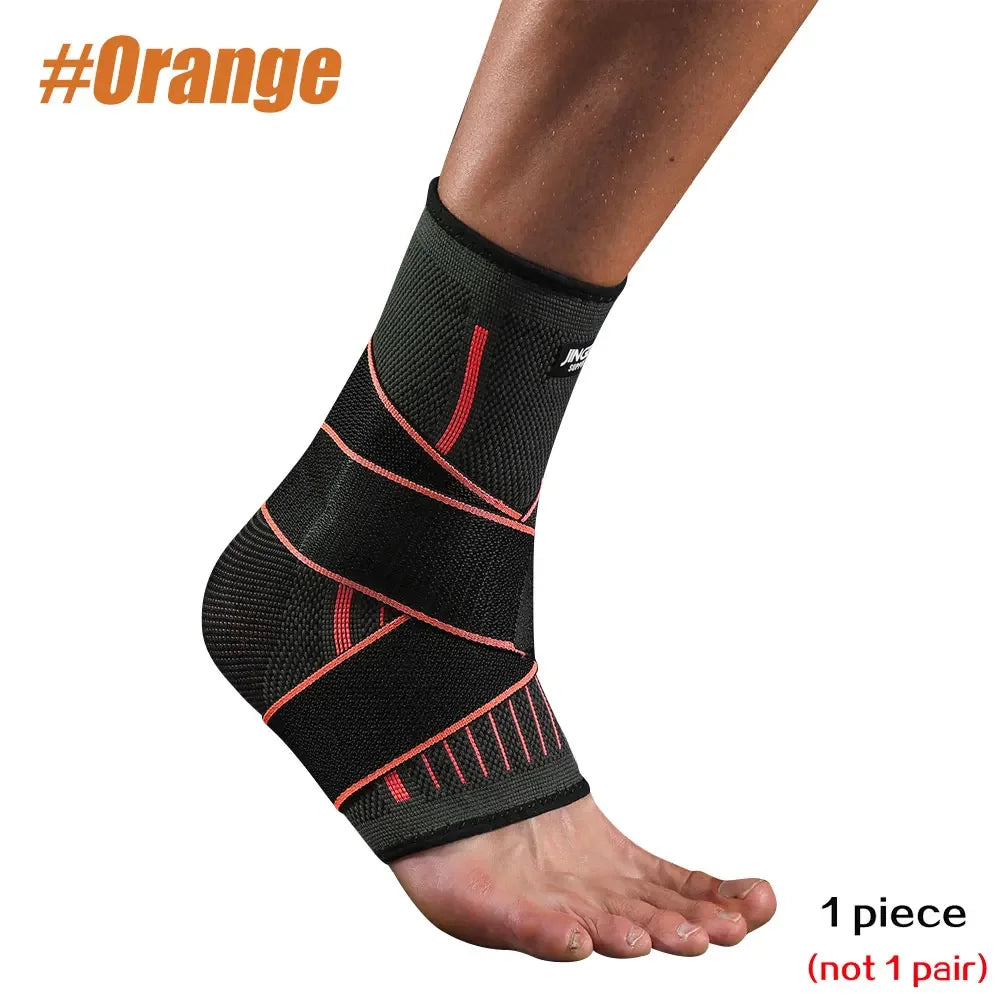 STAWIN Ankle Brace Compression Sleeve Adjustable Support Sprained Ankle